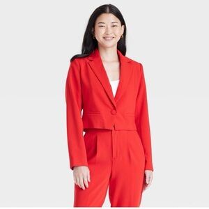 a new day Red Women's Blazer Jacket